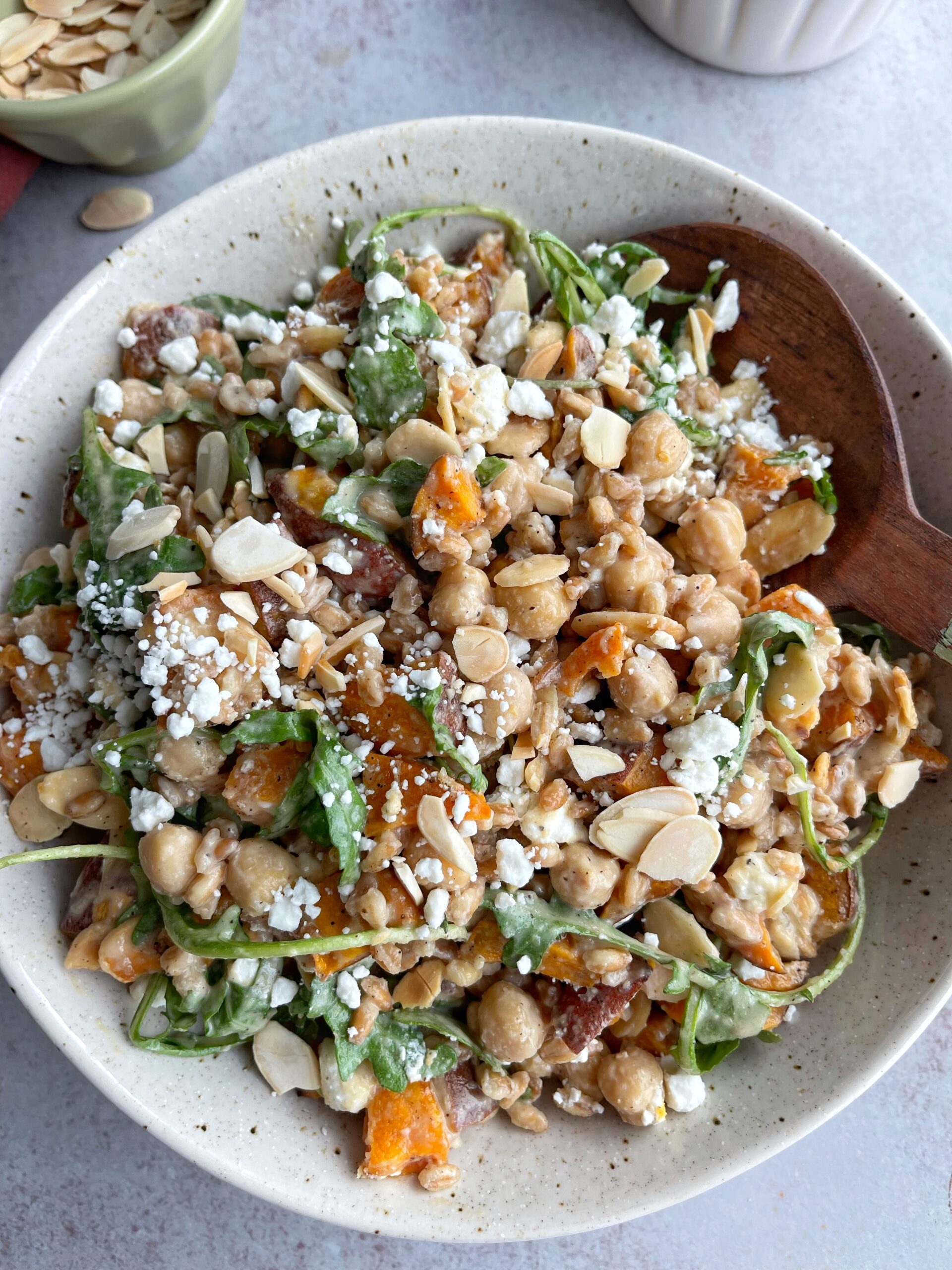 Sweet Potato Chickpea Salad with Maple Tahini Dressing ...