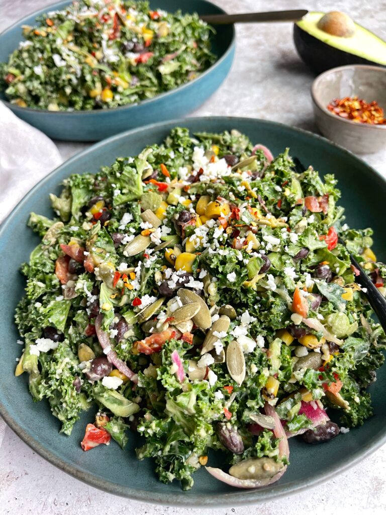 Southwestern Kale Salad - onebalancedlife.com