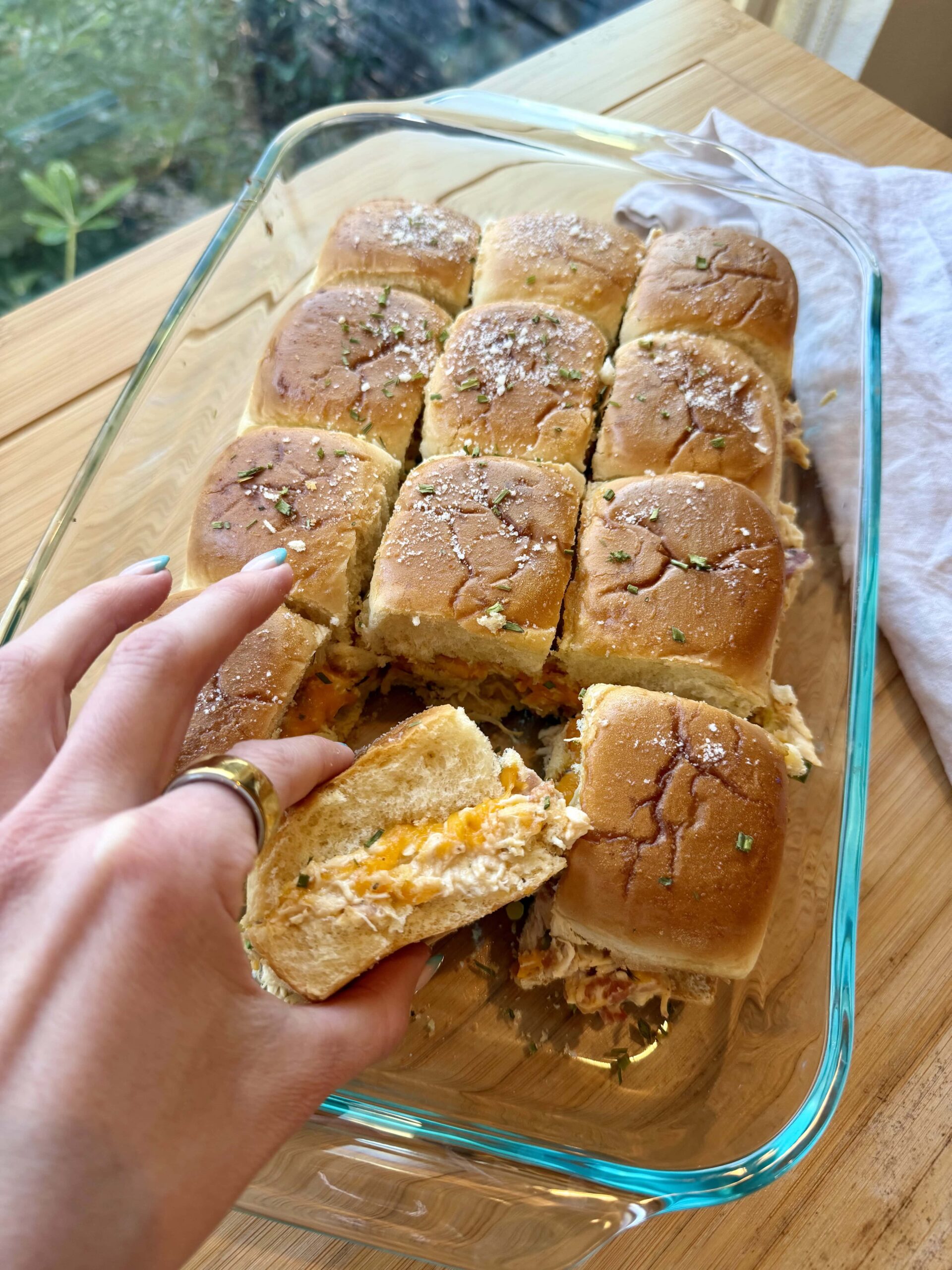 Crockpot Crack Chicken Sliders