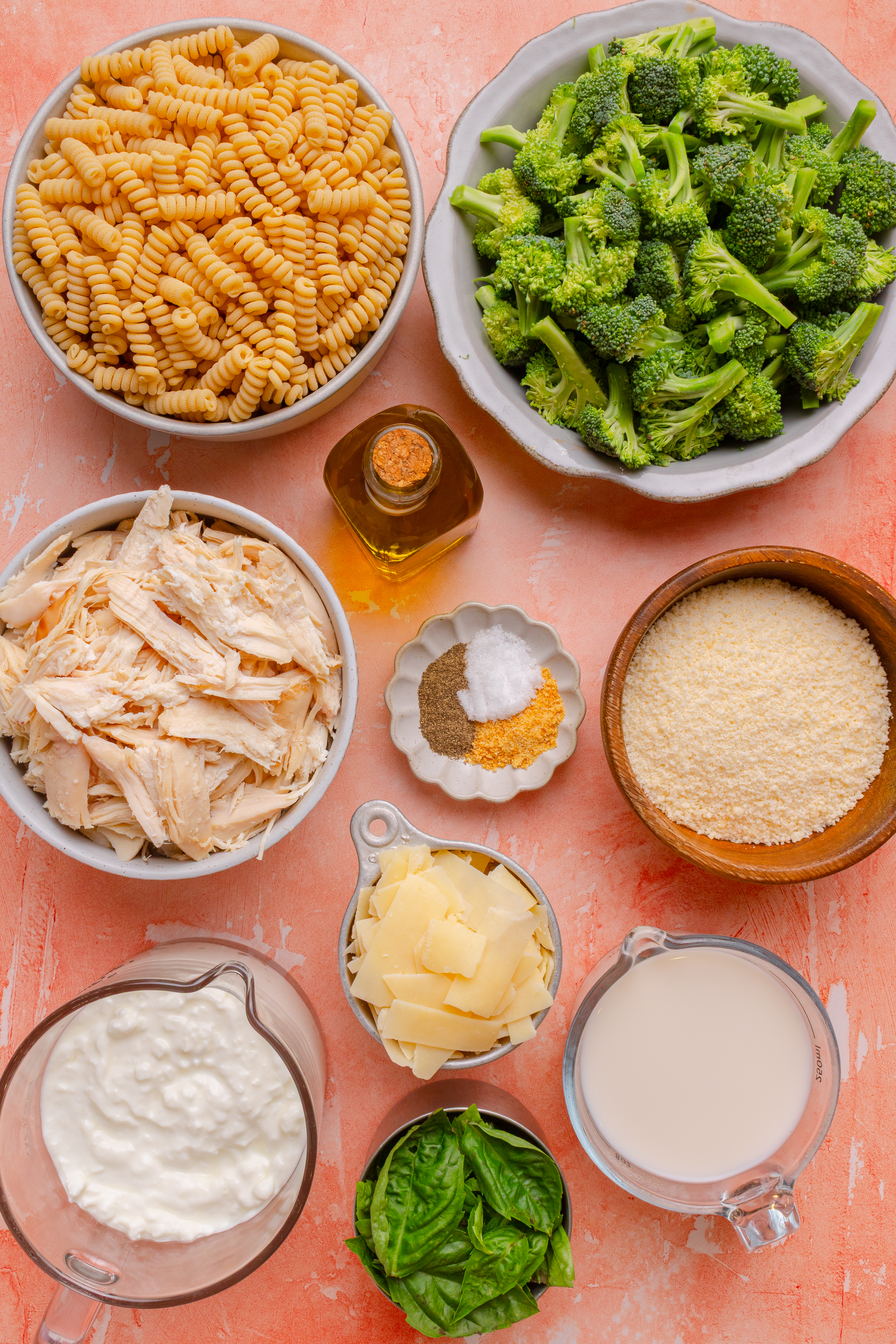 Alfredo Chicken Broccoli Pasta Salad Ingredients
