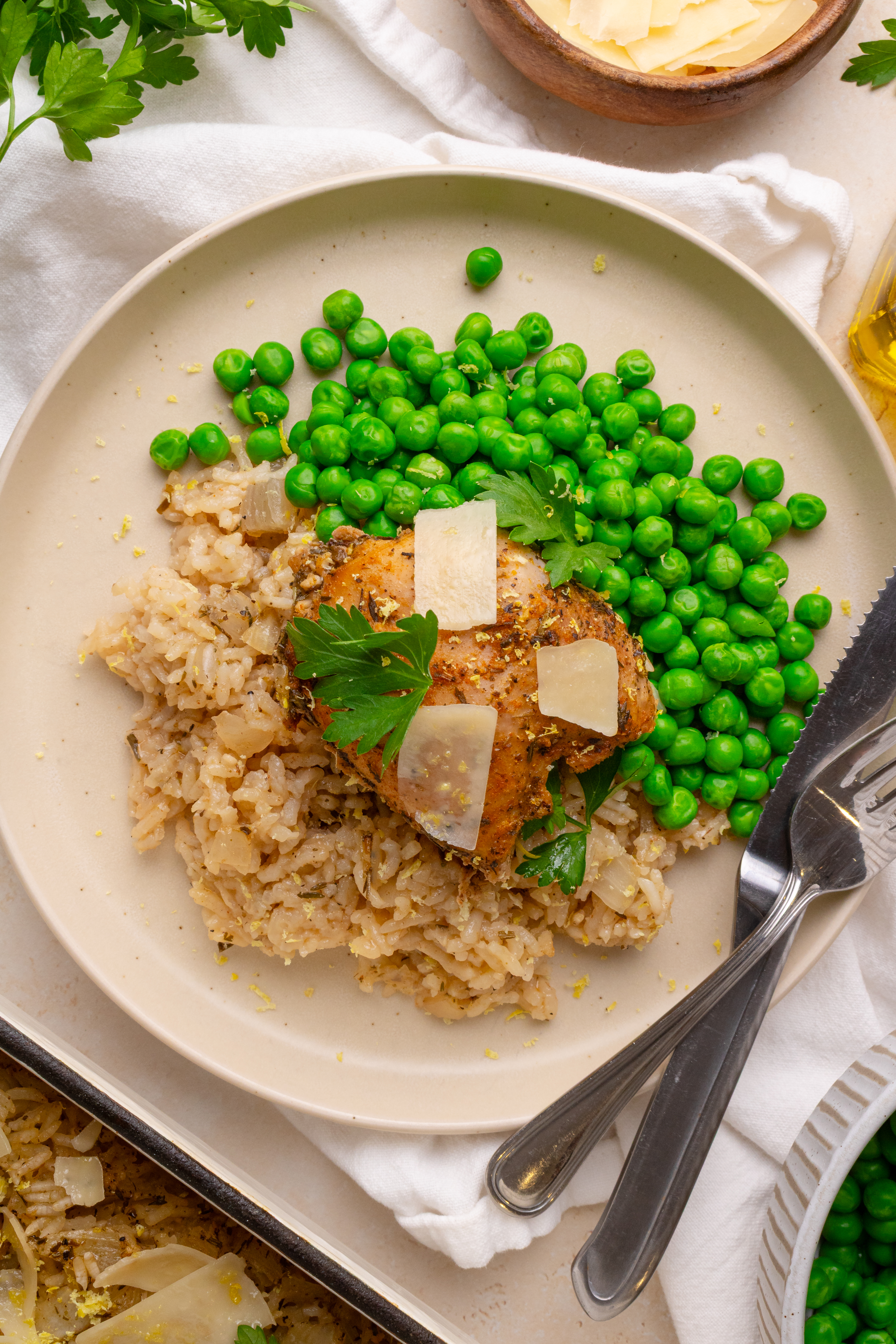 One Pan Lemon Chicken & Rice Bake