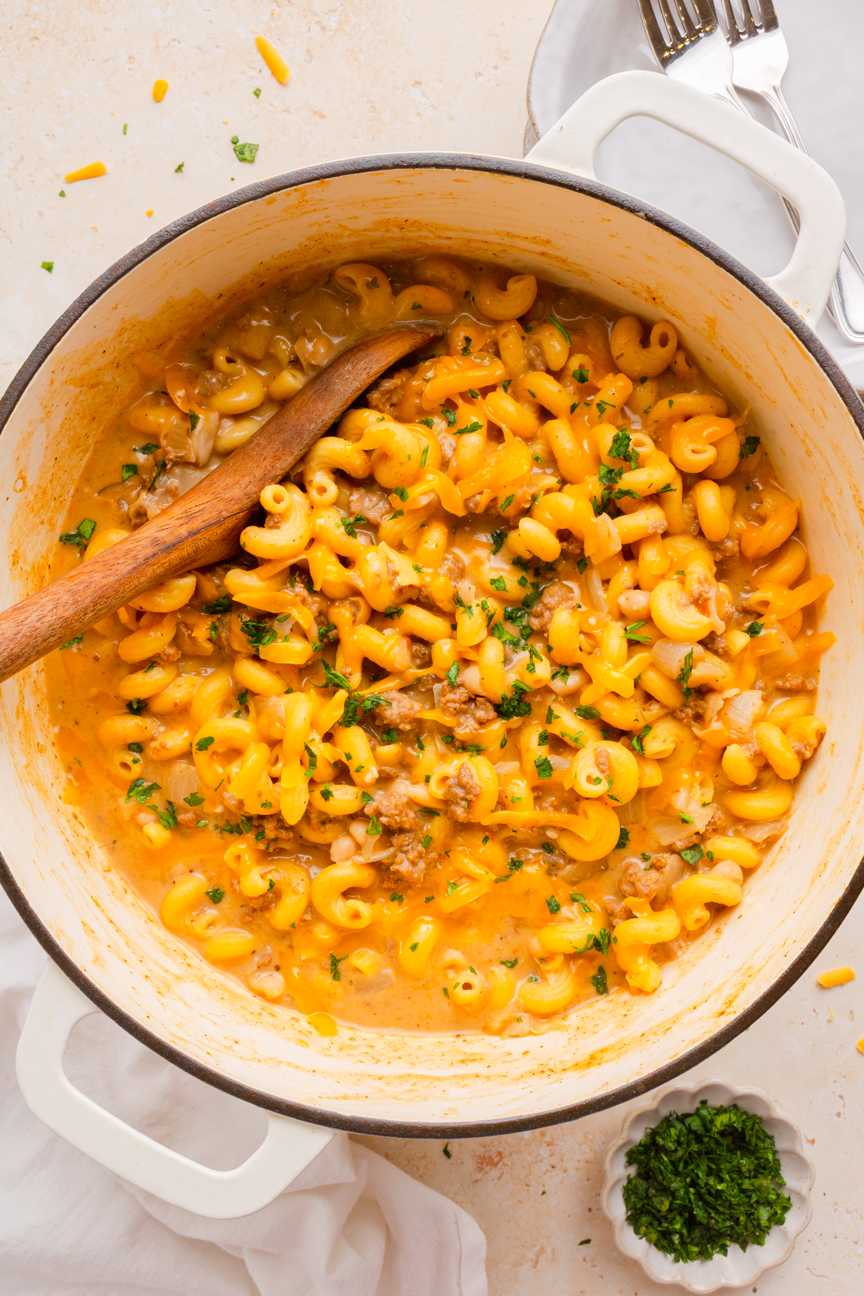 One Pan High Protein Hamburger Helper