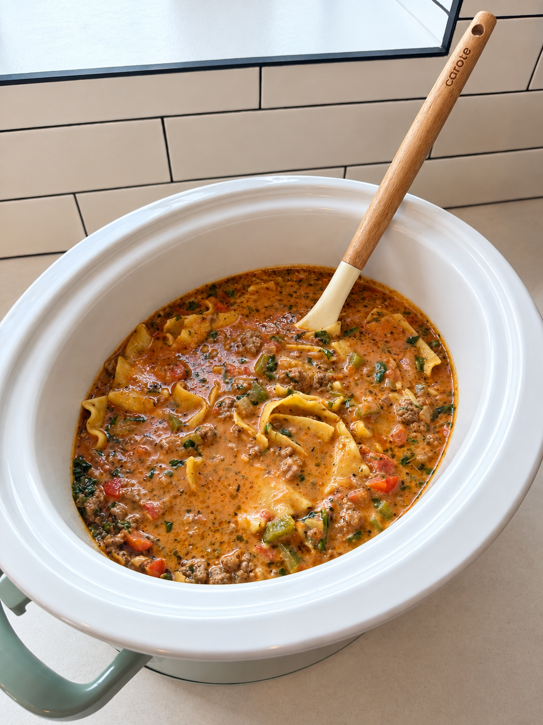 Slow Cooker Lasagna Soup